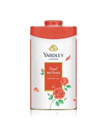 Yardley London Royal RED Roses Perfumed Deodorizing Talc Talcum Powder 100gm by Yardley