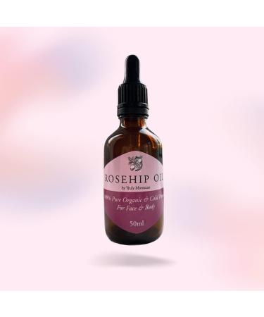 Truly Moroccan 50ml Organic Cold Pressed Rosehip Seed Oil For Face Skin Hair And Body - Pure Rose Hip Extract With Vitamin E - Helps With Facial Scars Wrinkles And Stretch Marks - Buy Online on GoSupps.com
