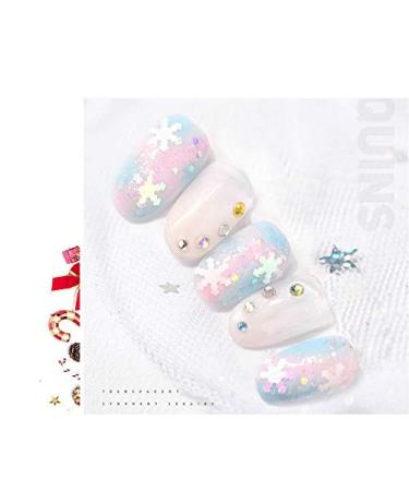 Artlalic 6 Box Winter Christmas Nail Art Glitter Set - Laser Mixed Snowflakes DIY Decoration for Stunning Holiday Nails - Buy Online on GoSupps.com