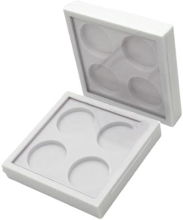 DOITOOL 4 Pcs 4 Eyeshadow Aluminum Tin Jars Lipstick Case Packing Box Lipstick Box Magnetic Attraction 1 count (Pack of 1) Whitex2pcs - Buy Online on GoSupps.com