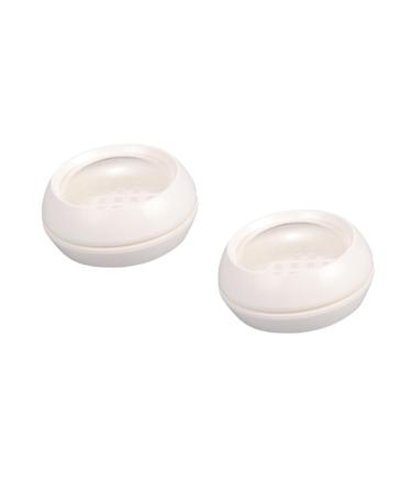 FOMIYES 2pcs Empty Powder Case Cosmetic Case Powder Box Empty Toner Compartment Size 2 As Shown
