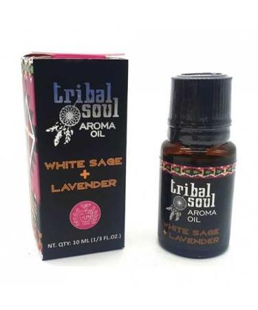 Tribal Soul Fragrance Oil 10ml Made in India (White Sage + Lavender White Sage + Lavender)