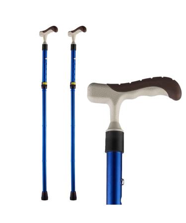 Forearm Crutch/Cane Folding Crutches for Adults Multifunction Crutch 5 Steps Height Adjustable Non Skid Rubber Tips That Acts As A Extra Balance Strong Performance Cane. (1 Pcs) Journey 2 Pcs