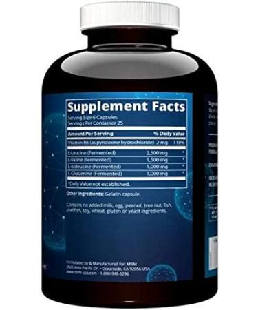 MRM BCAA+G 6000 - 150 Capsules | Premium BCAA Supplement for Muscle Recovery - Buy Online on GoSupps.com