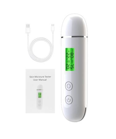GUIJIALY Skin Water Cheek Elastic Skin Age Test Meter Face Skin Moisture&Oil Content Skin Analyzer Fluorescent Agent Detector Easy to Use