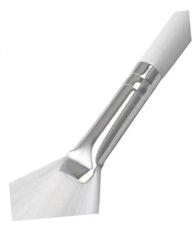 VINTORKY DIY Makeup White Makeup Fan Makeup Fan up for Facial Brush Fan Shape Brushes Brush with Wood Handle Make up Care - Buy Online on GoSupps.com