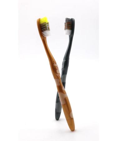 Medium Hard Bristled Toothbrush Set of 8 - Deep Cleaning Large Brush Head for Optimal Oral Care - Buy Online on GoSupps.com