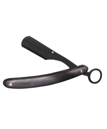 Beavorty folding knife holder hairdressing chestnut razor holder Bart men shaver to shave shavers men's razor manual razor stainless steel wooden handle men razor for men