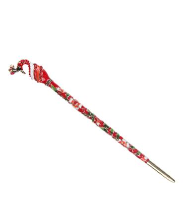 Mikinona 1pc Hanfu Hairpin Hair Stick Decorative Hair Forks Retro Hair Pin Retro Chignon Pin Chinese Chopsticks Hair Accessories Red Chinese Chopsticks for Hair Personality Hair up Alloy