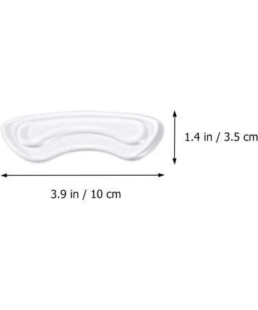 10 Pack Silicone Heel Pillow Pads - Clear Gel Self-Adhesive Shoe Grips & Insoles for Women's Foot Care - Buy Online on GoSupps.com