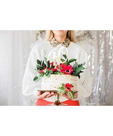 Schnooridoo Cake Topper - Elegant Gold 40 Cake Decoration for Weddings & Birthdays - International Shipping Available - Buy Online on GoSupps.com