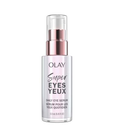 Olay Super Eye Daily Serum with Vitamin C Caffeine Aloe Vera Niacinamide and Amino Peptide 5-in-1 Eye Serum 13.5 mL Fragrance Free 13.5 ml (Pack of 1)