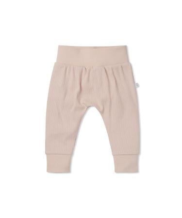 MORI Baby Boys and Girls Ribbed Zip Up Sleepsuit - Organic Cotton and Bamboo Unisex Footed Pyjama - Comfortable Toddler Nightwear 18-24 Months Ribbed Blush