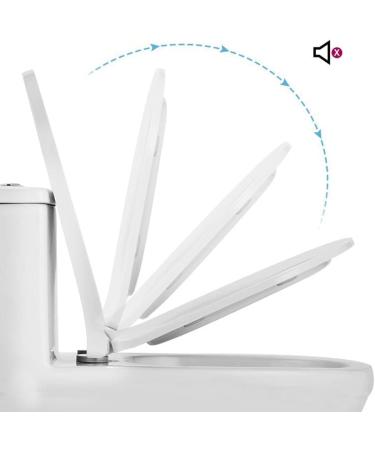 Small Soft Close Toilet Seat U Shaped D Shape Bowl Compact Tiny Design Water Closet Easy Install White A Little Surprise - Buy Online on GoSupps.com