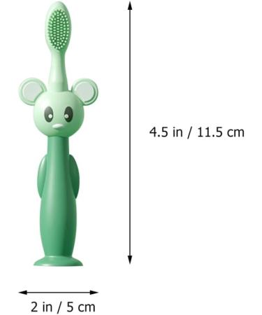 Healvian Baby Toothbrush Set - Soft Silicone Toddler Toothbrushes with Suction Base for Gentle Cleaning - Buy Online on GoSupps.com