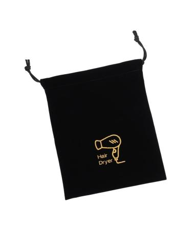 Healeved 3pcs Hair Dryer Storage Bag Black Bag Drawstring Bags Hair Dryer Supplies Shoe Cloth Bag