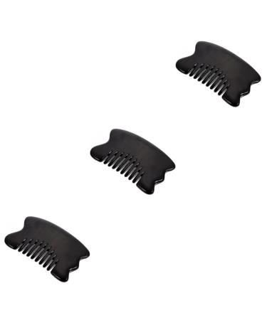 Minkissy 3 piece massage comb Head massager kamm scrapers of tool facial massage scooter hair pick comb massage roller acupunctive shabbar hair teasing kamm scalk horn cockets tablets