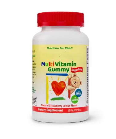 Esentials Sugar-Free Multi-Vitamin Gummy Strawberry Lemon Flavor Gluten-Free 90 Gummies