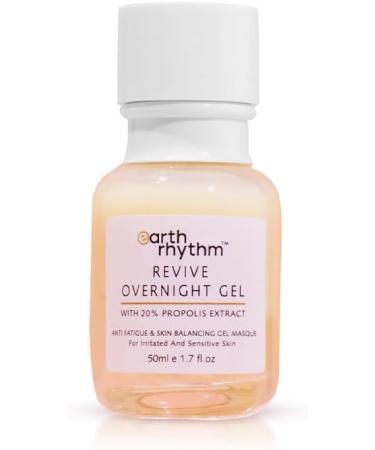 Earth Rhythm Revive Overnight Gel with 20 propolis skin balancing facial gel for irritated and sensitive skin 50 ml - Buy Online on GoSupps.com