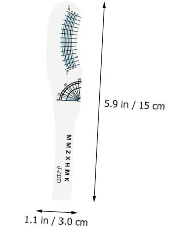 Angoily 10pcs Eyelash Measuring Ruler Lash Supplies Eye Lash Extension Starters Kit Lash Ruler Curly Mascara - Buy Online on GoSupps.com