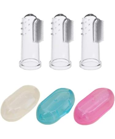 Baby Finger Toothbrush Set for Teething Training - 3 Pieces - Buy Online on GoSupps.com