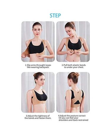 Posture Correction Back Shoulder Posture Correction Backrest Belt Adjustable Strap Spine Gray (Color : Skin Color Size : Large) vision Skin Color L - Buy Online on GoSupps.com