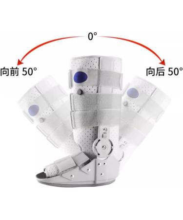 Ankle Joint Fixation Brace with Rehabilitation Device & Plaster Support - Postoperative Sprain & Fracture Recovery Boot - Large Black - Buy Online on GoSupps.com