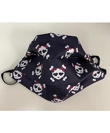 MAMIMUAC Washable Cloth Mask Reusable 2 Layers for Adults 12 Years and Up (Skull)