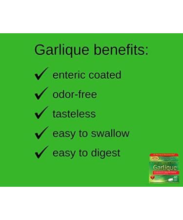 Garlique Caplets 60 Tablets - Pack of 4 | Garlic Supplement for Cardiovascular Health - Buy Online on GoSupps.com