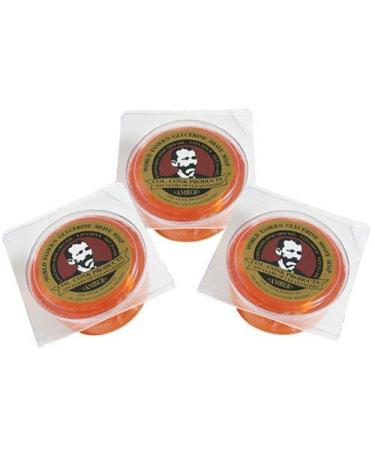 Col. Conk Amber Shave Soap 2.25 Ounce (Pack of 3)