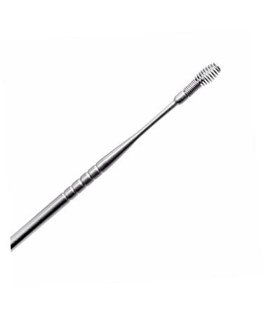 Healvian 5pcs Spring Tool Cleaning Tools Ear Cleaning Tools Ear Wax Scraper Spring Ear Spoon Stainless Steel Ear Spoon Doss Pickup Ear Picker Cleaner to Rotate Silver Earwax Removal Tool