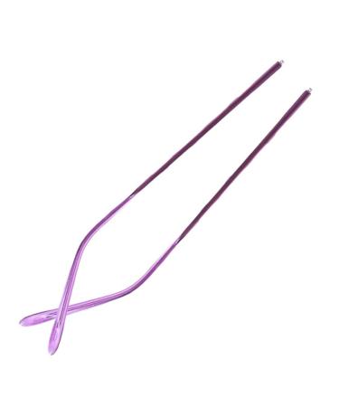 Qdragvoi Exchange of the glasses brackets Vintage glasses replacement bracket* glasses bone glasses brackets 1 pair of women's glasses substitute bar made of metal for reading glasses purple unit size parent