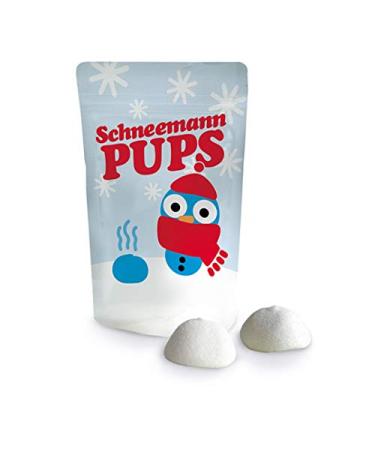 18 g each of various marshmallows / foam sugar bacon balls (Snowman Pups)