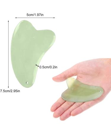 Handmade Jade Gua Sha Tool for Massage & Therapy | Small Triangle Scraping Board for Acupuncture & Trigger Point Treatment - Buy Online on GoSupps.com