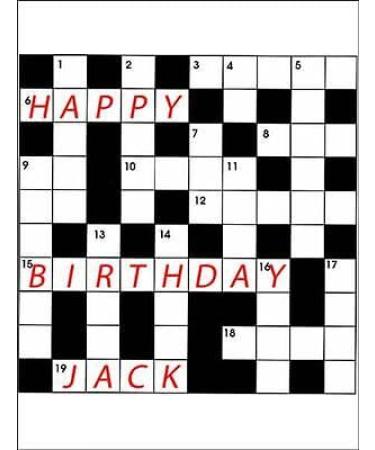 CROSSWORD PREMIUM A4 EDIBLE ICING CAKE TOPPER DECORATION CROSS WORD D1