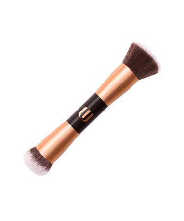 Angoily Travel Makeup Brush 1pc Double-ended Makeup Brush Artificial Fiber Face Miss Beauty Products Rose Gold Makeup Brush