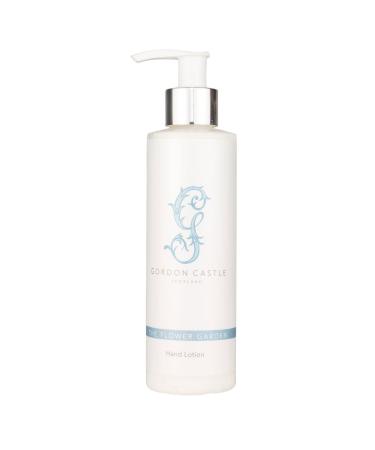 The Flower Garden Hand Lotion by Gordon Castle Scotland 200 ml bottle enriched with natural plant extracts floral scents of Bergamot and Ylang-Lang