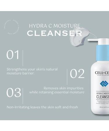 Hydra C Moisture Cleanser | Hydrating Liquid Foam Cleanser for Soft Fresh Skin - 150ml - International Shipping Available - Buy Online on GoSupps.com