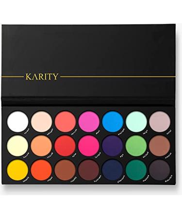 21 Highly Pigmented Professional Eyeshadow Palette Eye Shadow Makeup Kit Set Pro Palette High-end Formula (Matte) by Karity Cosmetics