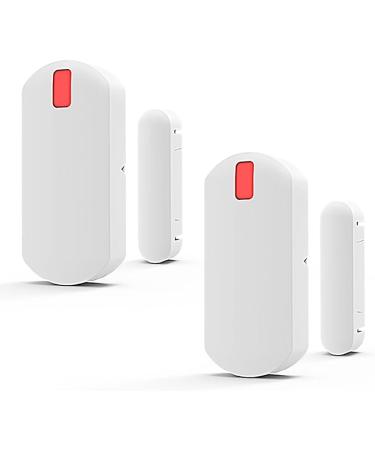 Window & Door Entry Sensor 2 PCS - Protection Compatible with YISEELE WiFi Home Security System (Work with YX-800)