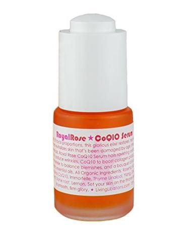 Living Libations - Organic Wildcrafted Royal Rose CoQ10 Face Serum (.5 oz | 15 ml)