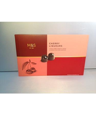M&S M&S / Marks & Spencer | Dark Chocolates With Whole Cherry & Liqeur Heart 225g | Cherry Liquers Covered in Dark Chocolate 225g | From the UK