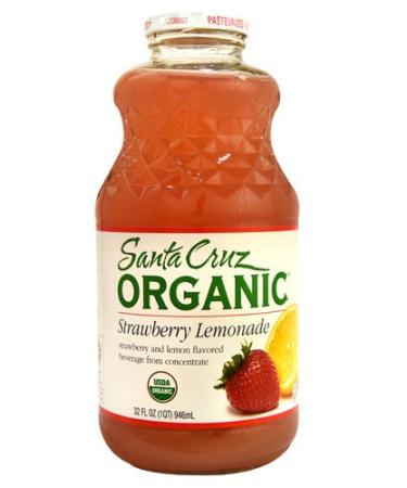 Santa Cruz Organic Lemonade Strawberry -- 32 fl oz - 2 pc