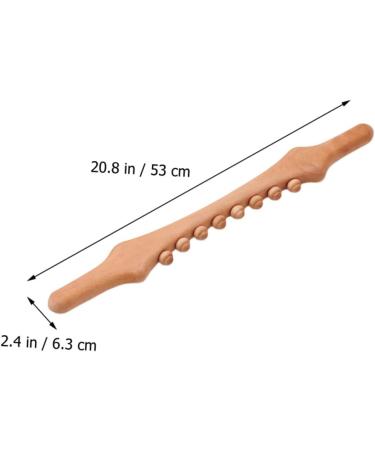 Healeved Thai Massage Roller - Back & Foot Massage Tools | Wooden Trigger Stick for Relaxation - Buy Online on GoSupps.com