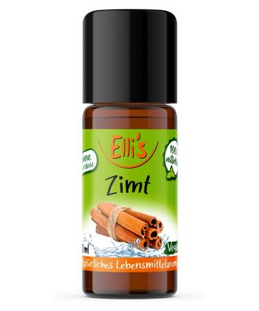 Elli's aromas cinnamon natural food aroma |Aroma concentrate from 100 % vegan and natural origin |For dishes & drinks |10 ml