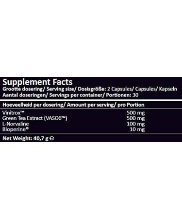 XXL Nutrition Xtreme Pump Vinitrox & Bioperine 60 Veggiecaps - Buy Online on GoSupps.com