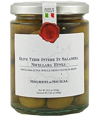 Nelson Sicily Whole Verdi Noocellara olives from Etna in brine 290g by Nelson Sicily
