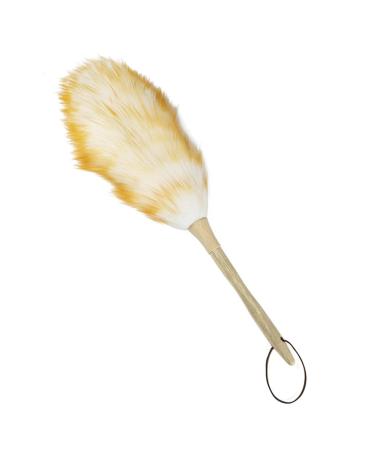 Retasica 1 Piece Lambswool Dusters with Solid Wooden Handle Flexible Anti-Static Wood+Wool for Office Home and Car Etc.