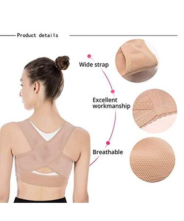 Women Back Brace Support Belt pedic Back Posture Corrector Brace Posture Shoulder Corrector Back Straightener Health Care (Beige XL) Better life Flesh Color S - Buy Online on GoSupps.com