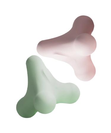 Frcolor 2st fascia ball massage gear massage ball Handgan muscle ballball handle gymnasium exercise ball Massage glug massage balls shoulder and neck yoga-ball tools